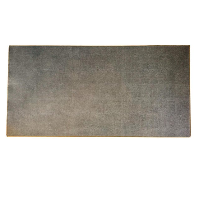 Metal Large Restoration Hardware Shagreen Plinth Rectangular Coffee Table For Sale - Image 7 of 8