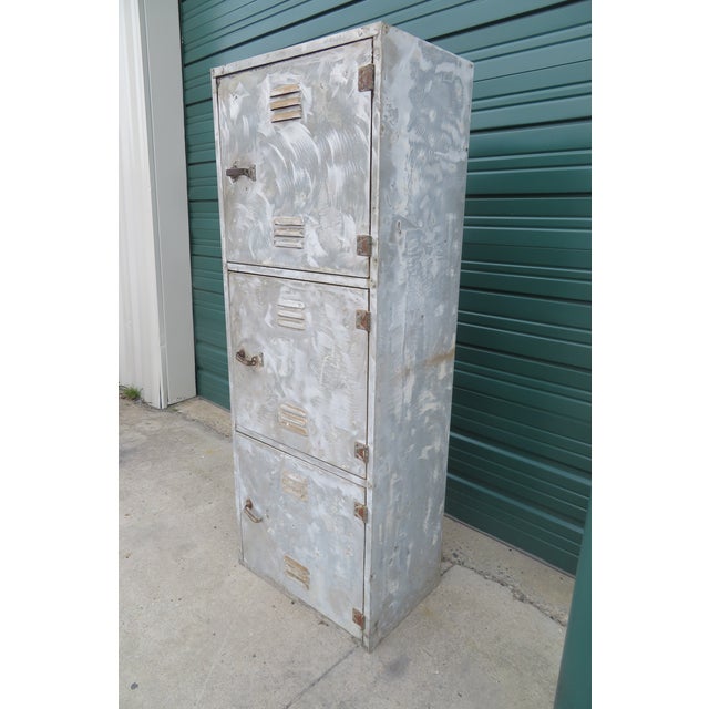 World War Ii Era Metal Submarine Locker Storage Cabinet Chairish