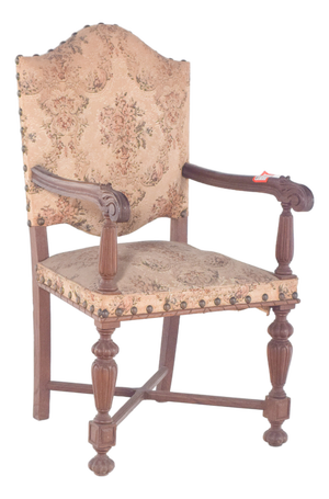 Armchair with Back and Upholstered Seats, 1890s
