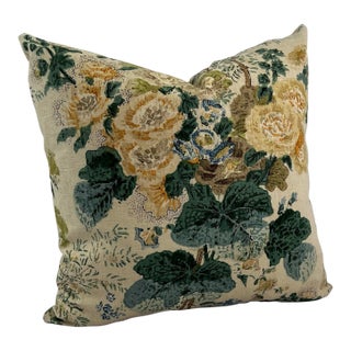 Althea Citron Attributed to Lee Jofa 22” Feather/Down Pillow For Sale