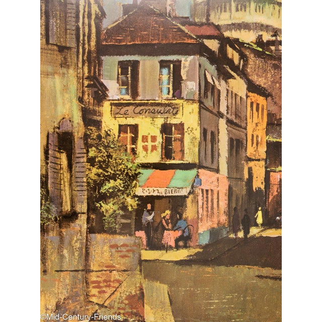 A Street in Montmartre Travel Poster For Sale - Image 4 of 14