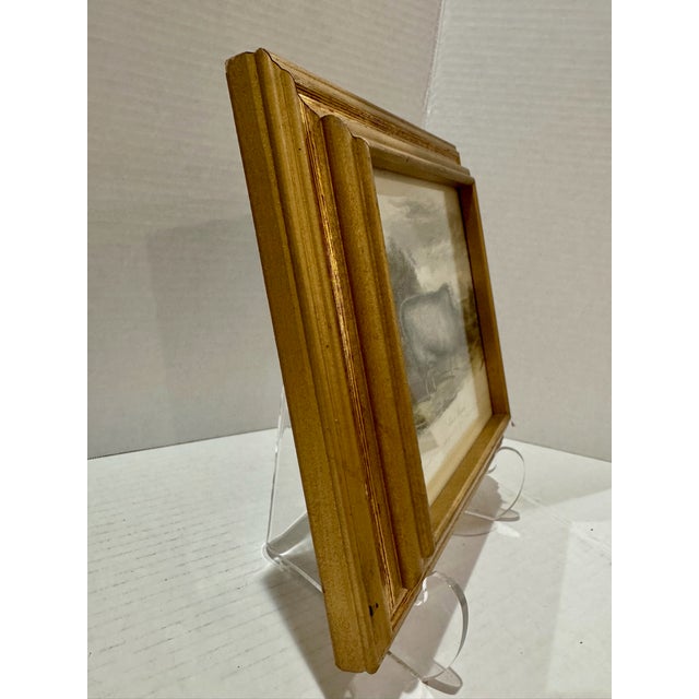 Sculpture Materials Mid 20th Century Sheep Engravings Capel Sheep Silver Royal Framed Prints - Set of 2 For Sale - Image 7 of 10