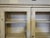 Late 19th Century Antique French Hand-Painted Bookcase/Cabinet - Distressed White, Beaded Trim, Double Door For Sale - Image 5 of 8