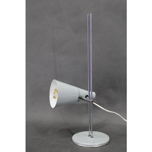 Metal Table Lamp attributed to Josef Hurka for Lidokov, Former Czechoslovakia, 1960s For Sale - Image 7 of 17