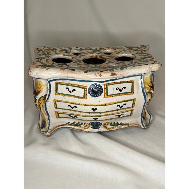 Antique French Faience Bough Pot For Sale In Jacksonville, FL - Image 6 of 6