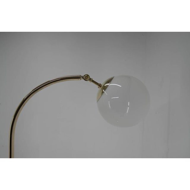 Functionalist Art Deco Brass Floor Lamp, 1930s For Sale - Image 11 of 16