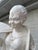 Late 20th Century Large Blanc De Chine Crackle Glazed Terracotta Female Figure on Pedestal For Sale - Image 4 of 11
