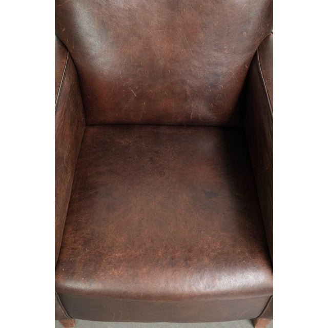 Vintage English Sheepskin Lounge Chairs, Set of 2 For Sale - Image 6 of 14