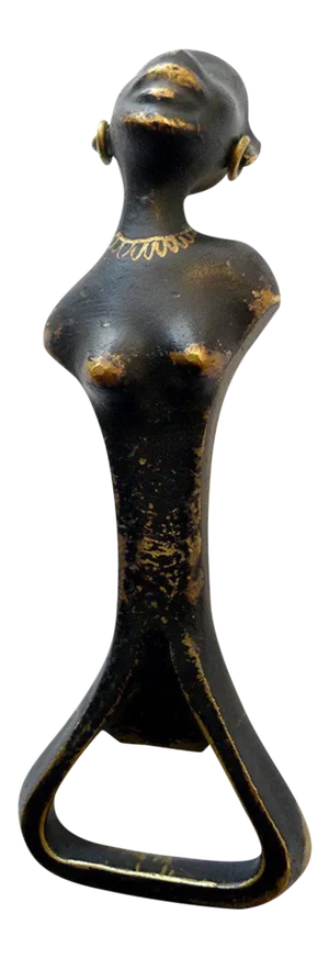 "African" Bottle Opener Attributed to Richard Rohac