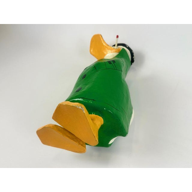Vintage Hand-Painted Paper Mâché Detective Duck, 1960s For Sale - Image 10 of 11