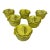 Rare Vintage Secla Soup Bowls With Lids Yellow Cabbage Leaf For Sale