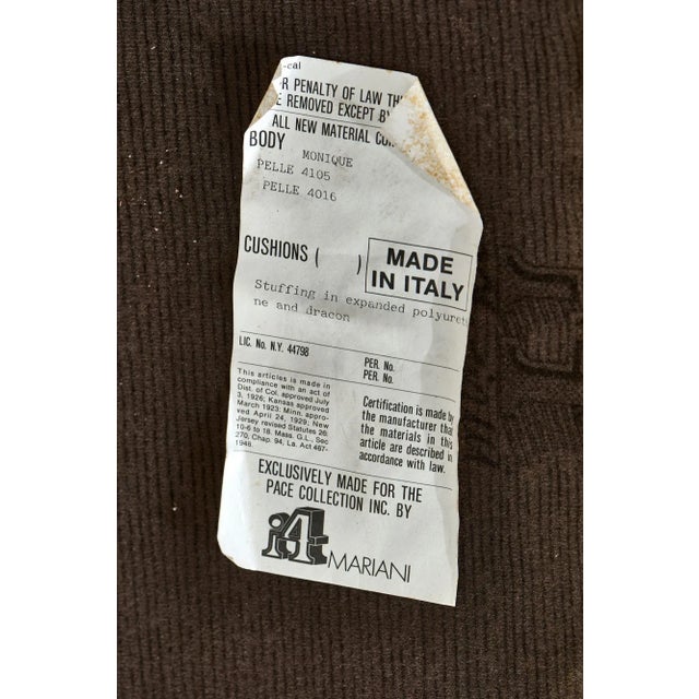 Pair Guido Faleschini Black Leather Lounge Chairs, Italy 1970 For Sale - Image 10 of 12