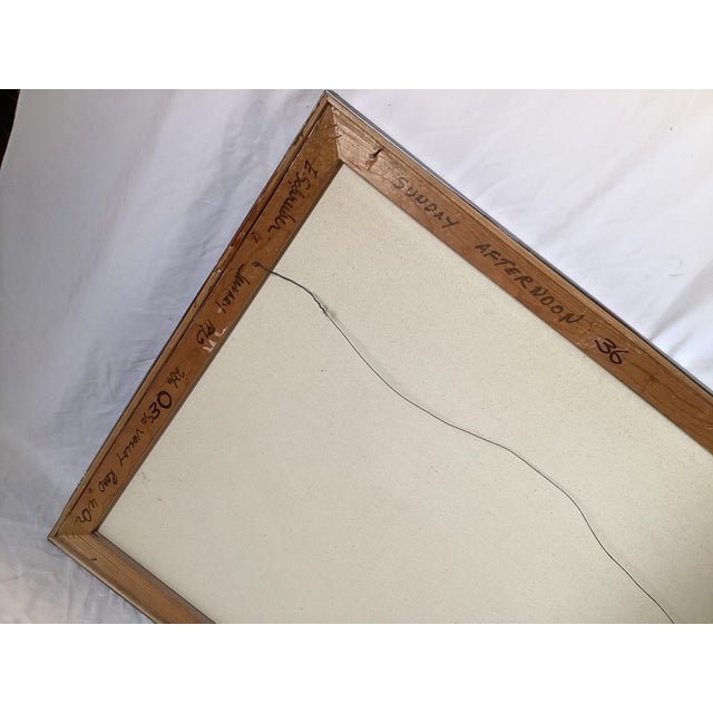 Plastic Mid Century Modern New Jersey Seascape Painting For Sale - Image 7 of 9
