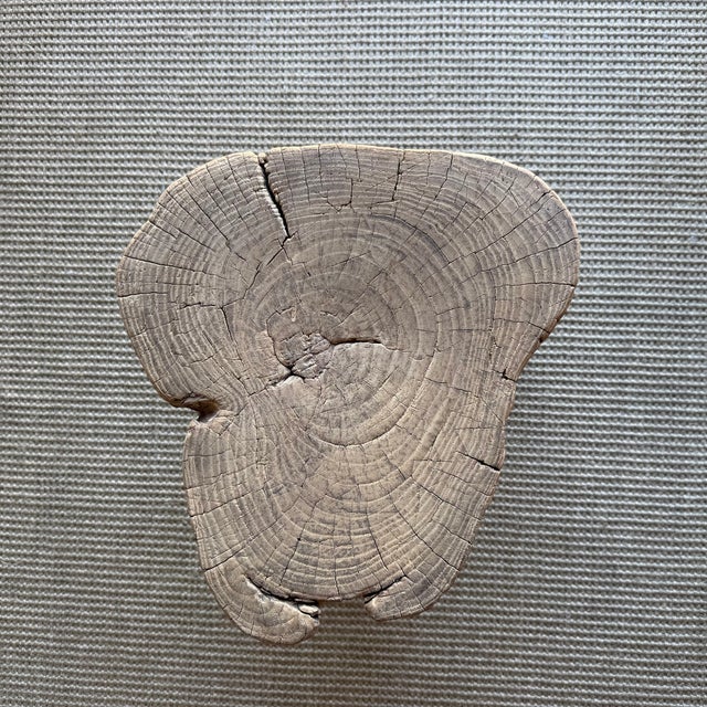 Vintage Elm Wood Chop Block Table #J44 For Sale - Image 9 of 9