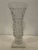 Fostoria American pattern flared vase, vintage, clear glass with square footed base. Mid-20th Century, this vase was...