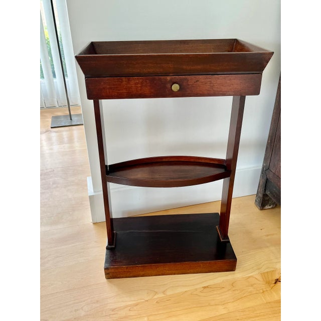 1900s Two Tier Continental Mahogany One Drawer Side Table For Sale - Image 12 of 12