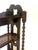 Gold English Gothic Revival Oak Canterbury Bookcase with Original Cane, 1890 For Sale - Image 8 of 14