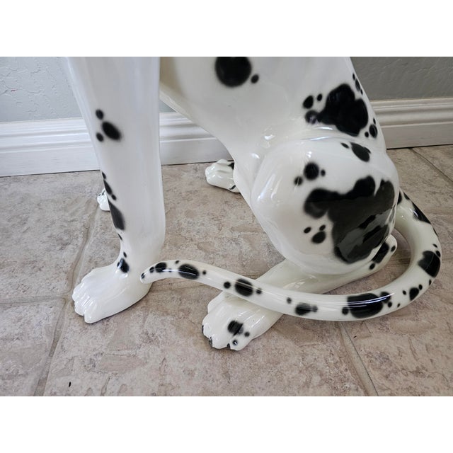 1980s Life Size Great Dane Porcelain Dog Sculpture by Lladro Hispania of Spain For Sale - Image 14 of 18