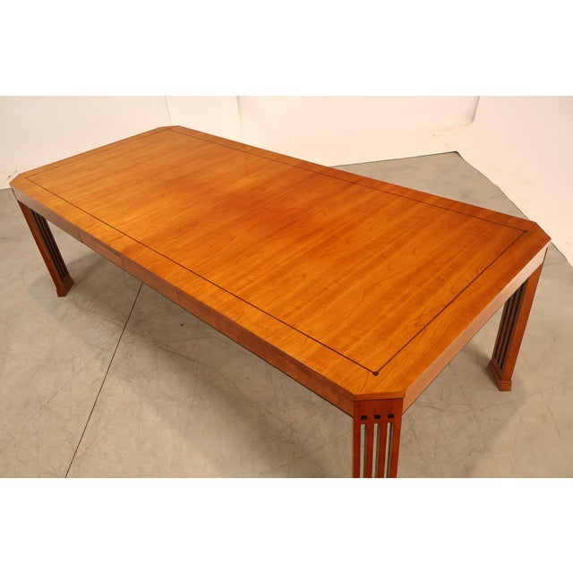 Brown Stickley 21st Century Collection Cherry Dining Table For Sale - Image 8 of 18