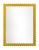 Contemporary Fleur Home Carnival Chaos Rectangle Mirror in Gold Leaf, 36x48 For Sale - Image 3 of 3