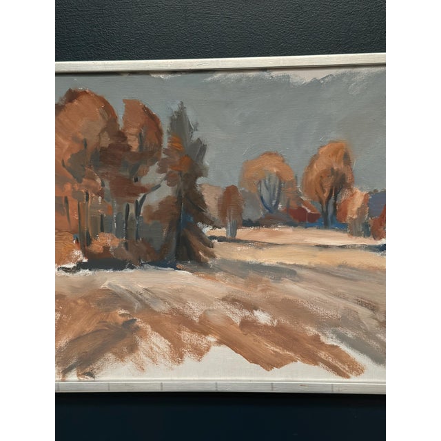 Knut Måsö, Red Autumn, 1950s, Oil Painting on Canvas, Framed For Sale - Image 4 of 18