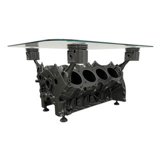V8 Engine Block Coffee Table For Sale