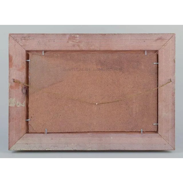 Garibaldi Lindberg, Lakeside Scene, Oil on Canvas For Sale - Image 9 of 10