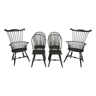 Set of 6 Terry Pelton Windsor Dining Room Chairs For Sale