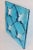 "Damasco" 1980s Hand Cast "Colato" Aquamarine Murano Glass Tile. Designed BY Carlo Nason for ITRE. Dimensions: 15.75 X...