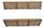 Pair of Vintage 79" Long/Wide Distressed Wood & Pressed Tin Architectural Wall Shelves For Sale