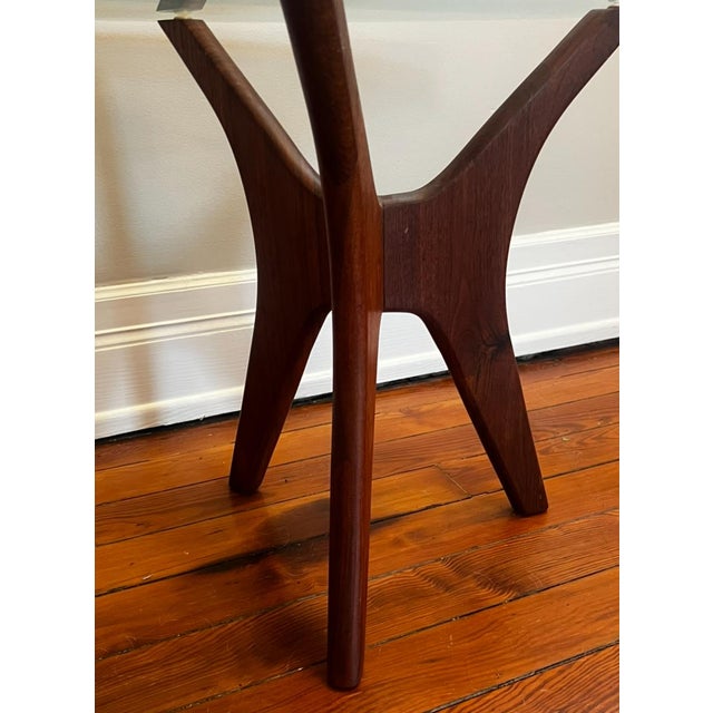 Adrian Pearsall 1960s Mid Century Attributed to Adrian Pearsall Walnut Jacks Side Tables - Pair For Sale - Image 4 of 11