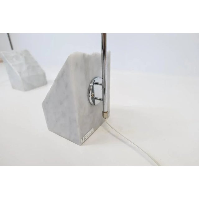 Stone Mid-Century Marble & Steel Floor Lamps from Bergboms, 1970s, Sweden, Set of 2 For Sale - Image 7 of 13