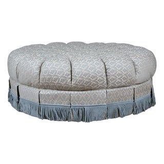 Contemporary Oversized ottoman on Casters For Sale