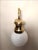 Mid-Century Modern Large Sconce in Brass and Opaline, 1950s For Sale - Image 3 of 12