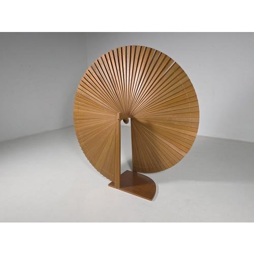 French Mid-Century Modern Folding Room Divider / Paravent, 1970s For Sale - Image 4 of 11