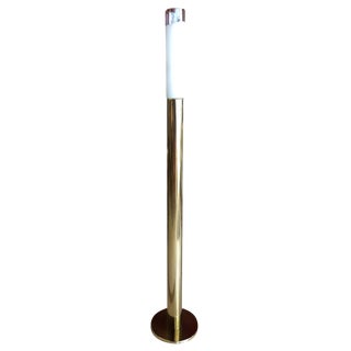 Laurel Lamp Brass With Murano Shade Floor Lamp For Sale