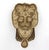 Brass Vintage Polished Brass Lion Head Door Knocker For Sale - Image 8 of 8