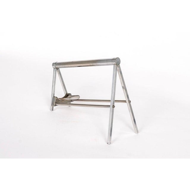 This rare antique French Art Deco chrome wine bottle holder or pourer was designed by French architect and designer Jacque...