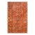 Vintage Overdyed Medallion Kilim Rug, Handwoven Wool, 6x10, Terracotta For Sale