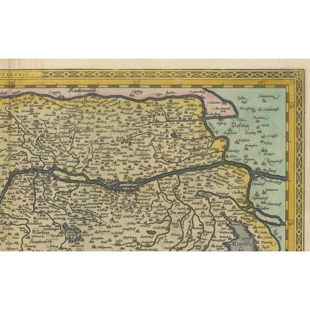 Austria Map by Wolfgang Lazius, 1592 For Sale - Image 3 of 7