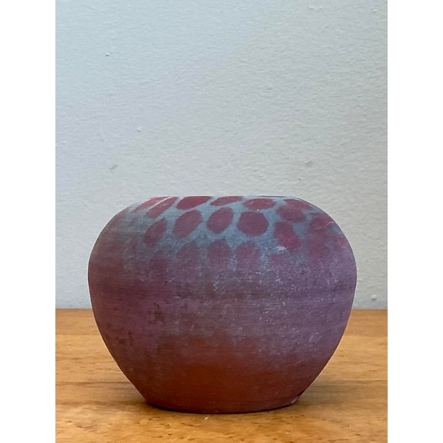 Vintage Original Studio Pottery Vase For Sale - Image 9 of 12