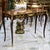 Rococo Style Console Table With Dark Brown Finish & Gold Leaf Details For Sale - Image 4 of 4