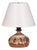 1970s Mid Century Modern Tingkeramik Følle, Small Table Lamp, Brown Glazed Stoneware For Sale
