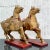 Mid 20th Century Vintage Asian Gilt Carved Wooden Emperor Horses - a Pair For Sale - Image 5 of 13