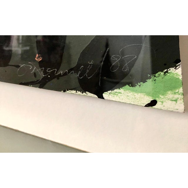 Black Hugh O'Donnell, 1980s Abstract Expressionist Pop Art Painting Collage, Assemblage Hugh O'Donnell, 1988 For Sale - Image 8 of 15