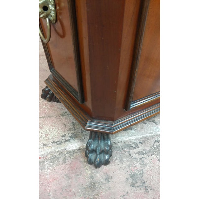 19th C. English Regency Mahogany Wine Cellarette For Sale - Image 5 of 9