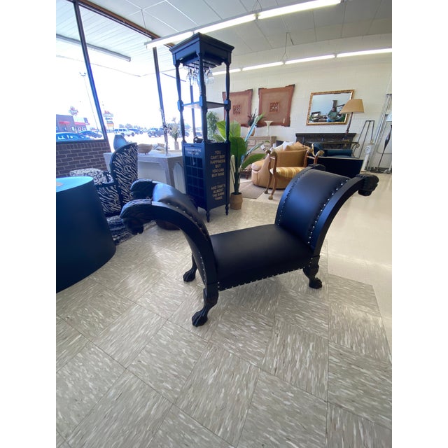 BAKER Furniture Company STATELY HOMES COLLECTION Russian Bench Birchwood & Ebony Window Seat. A true classic! The...