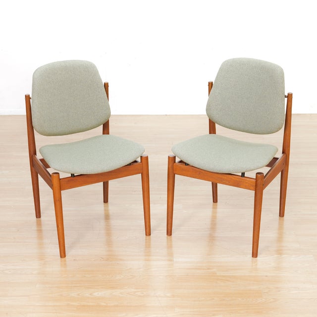 1960s Set of Six Danish Modern Model 203 Dining Chairs Arne Vodder for France & Son For Sale - Image 10 of 15