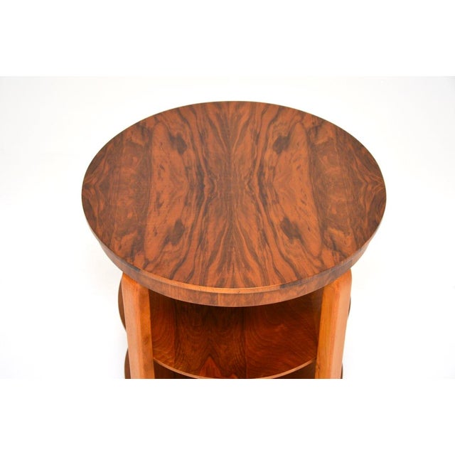 Art Deco Walnut Occasional Table, 1930s For Sale - Image 6 of 9