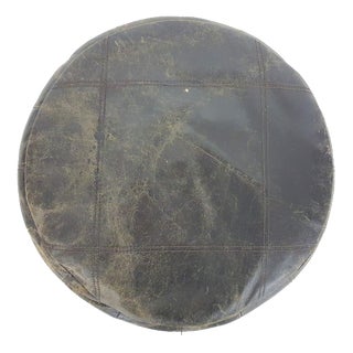 Dark Brown Leather Ottoman, Netherlands, 1960s For Sale